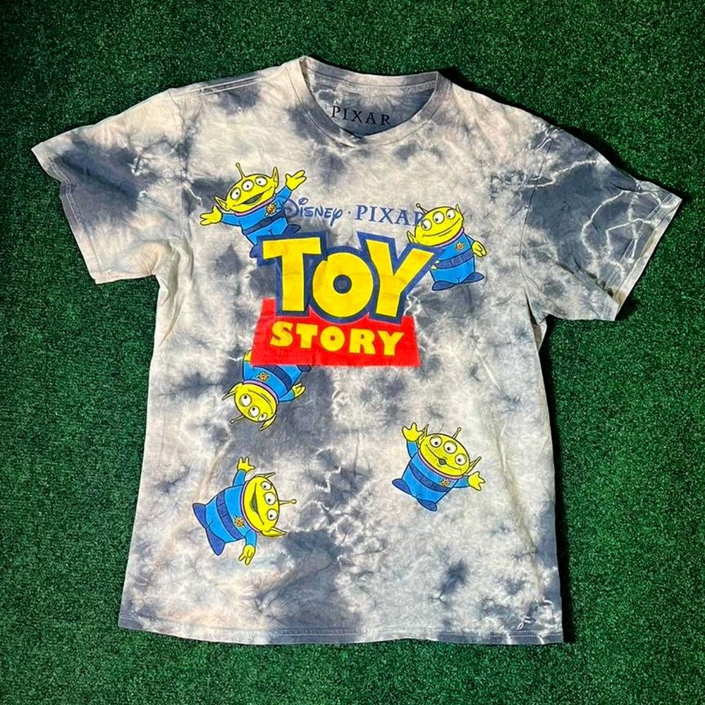 Retro Toy Story Tie-Dye Graphic T-Shirt.